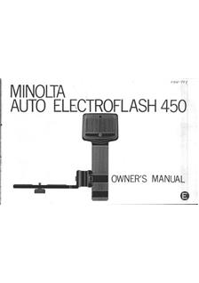 Minolta 450 manual. Camera Instructions.